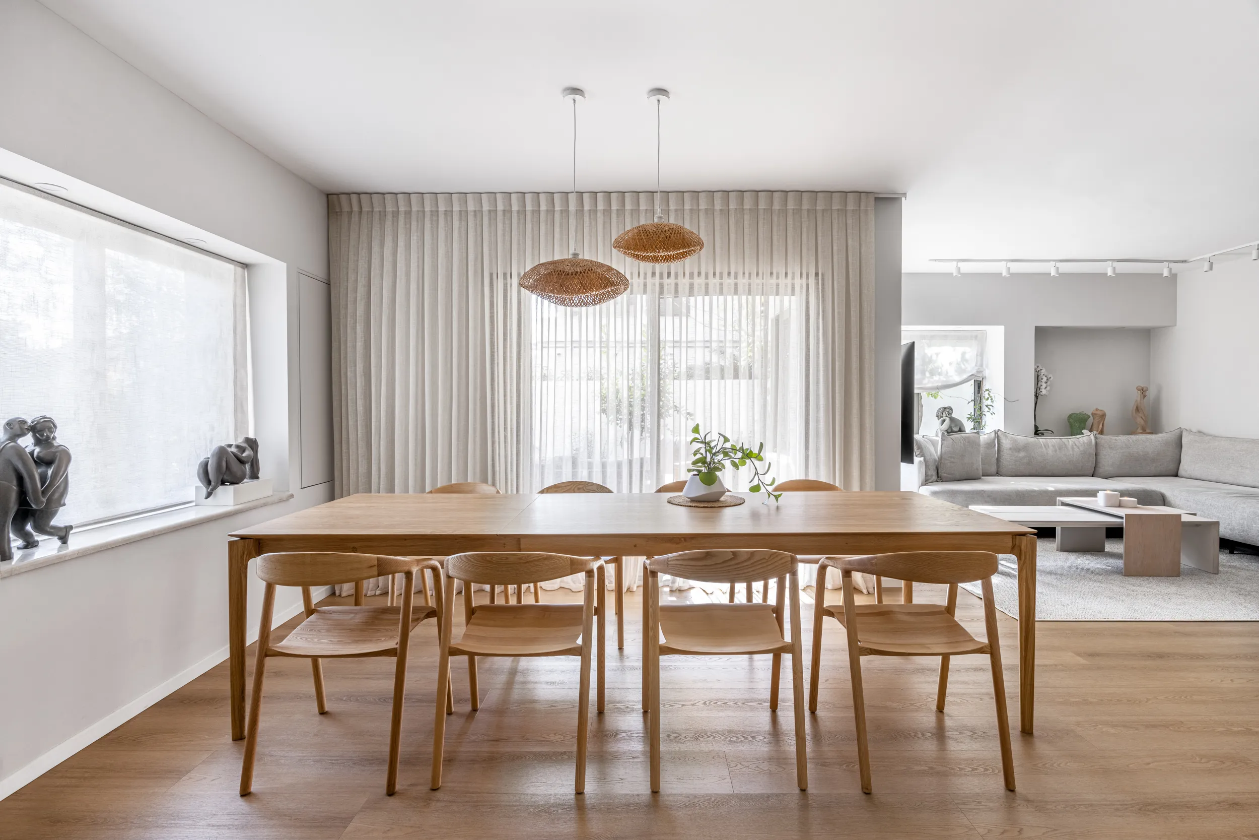 עיצוב אזור אוכל בהוד השרון