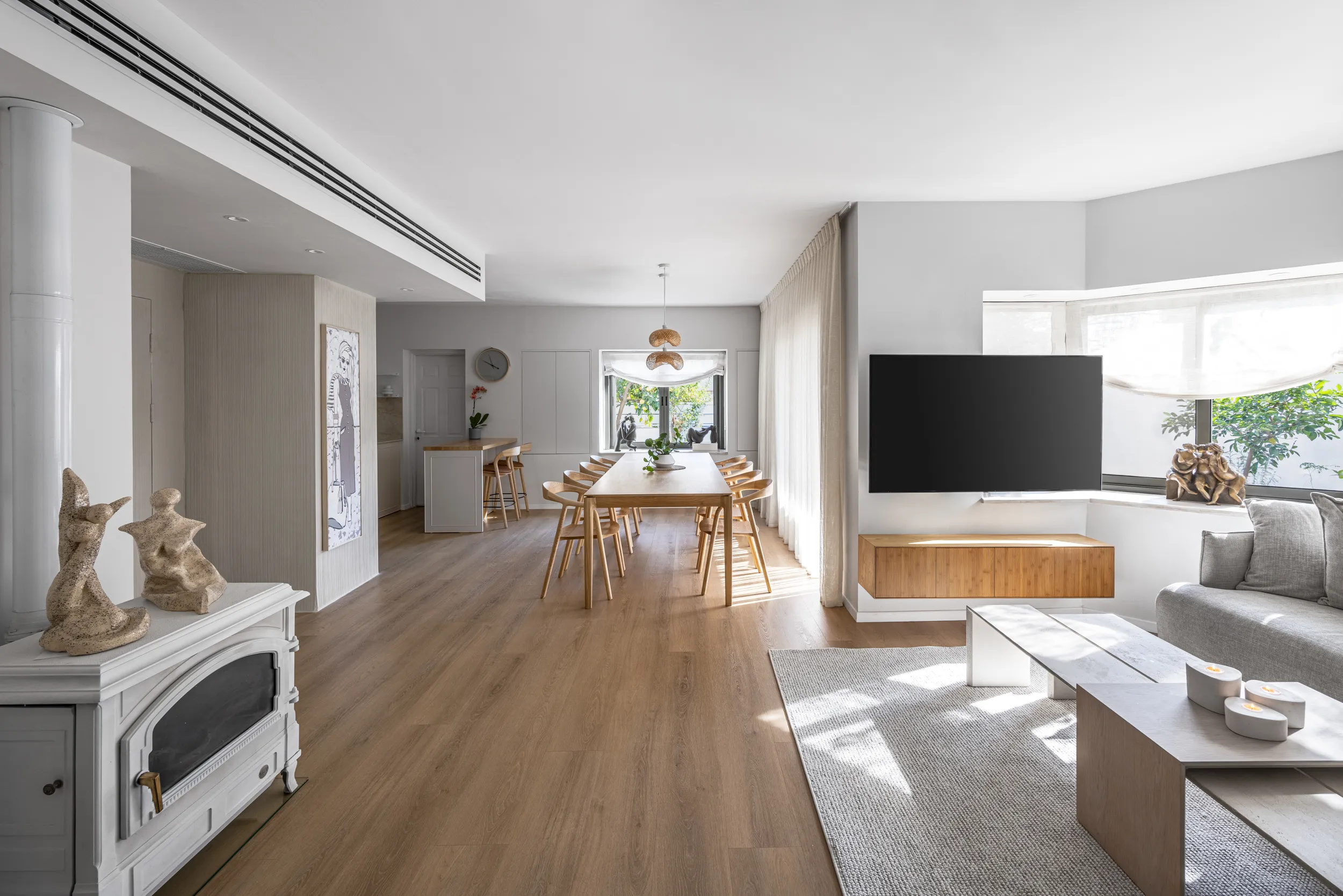 עיצוב סלון בהוד השרון