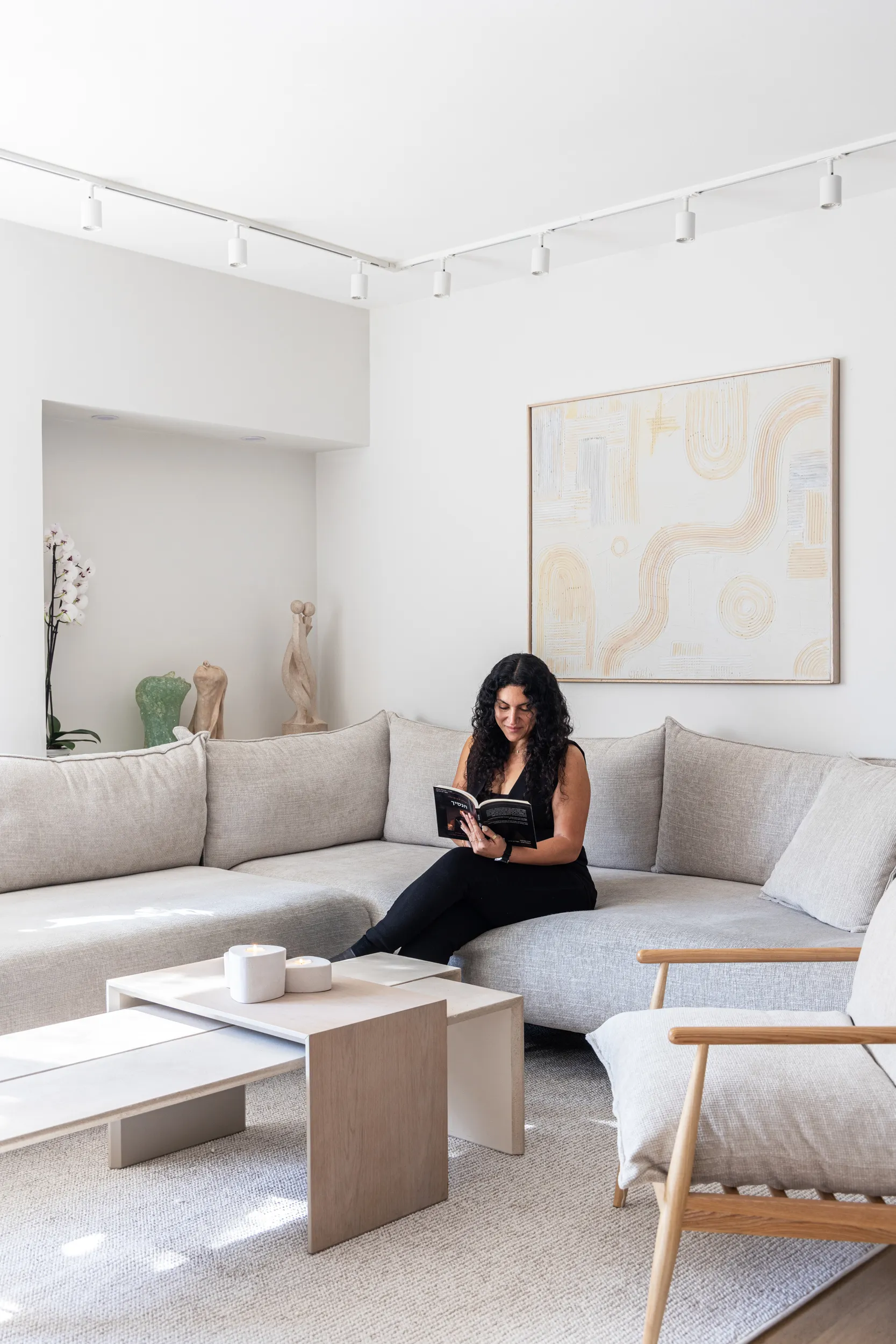 עיצוב סלון בהוד השרון